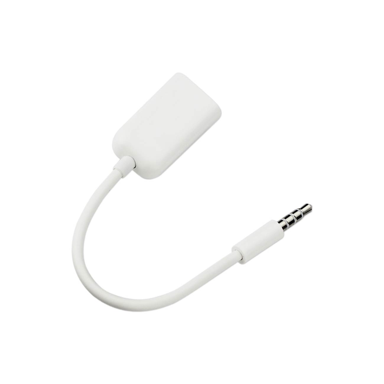 REIKO MALE TO DUAL STEREO AUDIO CABLE 3.3FT IN WHITE